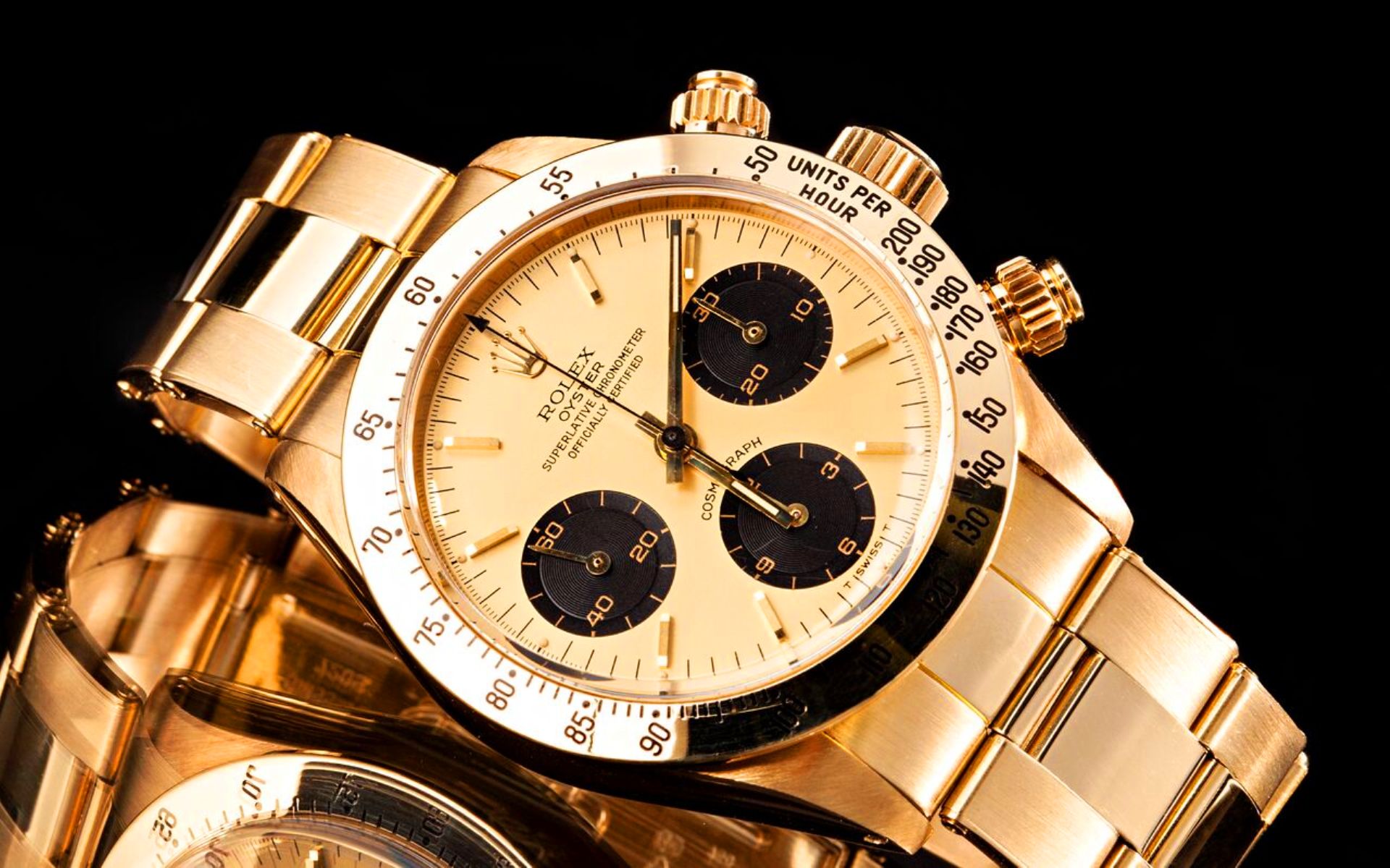 Часы производства швейцарии. Ролекс Дайтона. Rolex Cosmograph Daytona. Rolex Oyster Cosmograph ref. 6265 The Unicorn. Rolex Daytona Gold.